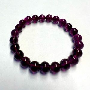 💗💜 Magenta Fluorite 💜💗 8mm beaded bracelet. Standard 7” wrist.